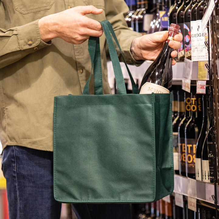 6-Bottle Non-Woven Tote in Green