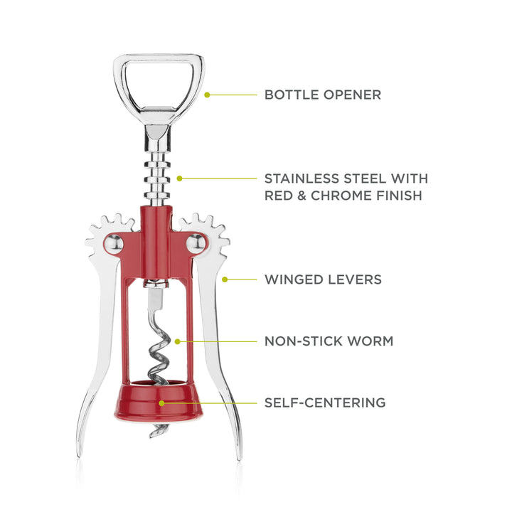 Soar Winged Corkscrew in Red