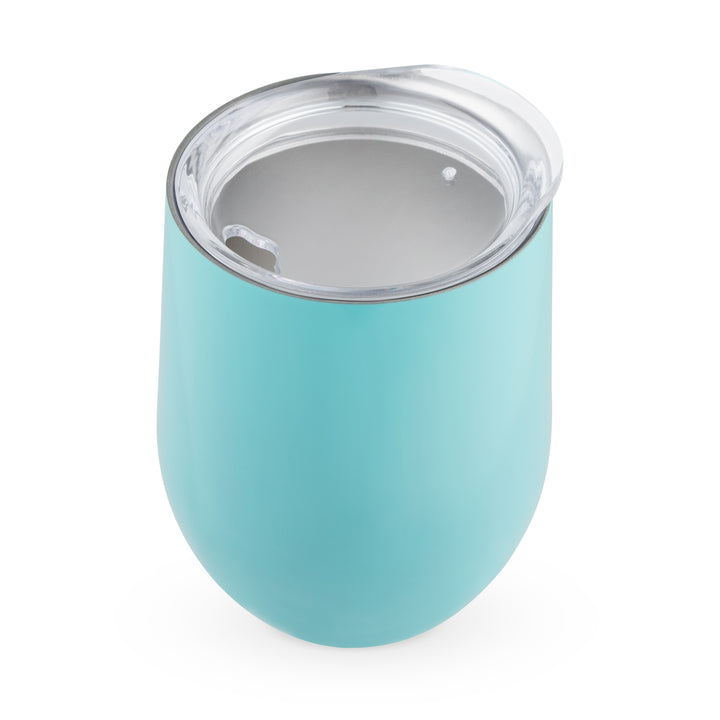 Sip & Go Stainless Steel Stemless Wine Tumbler with Lid in Light Blue