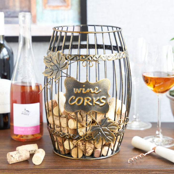 Vineyard Wine Barrel Cork Holder Display