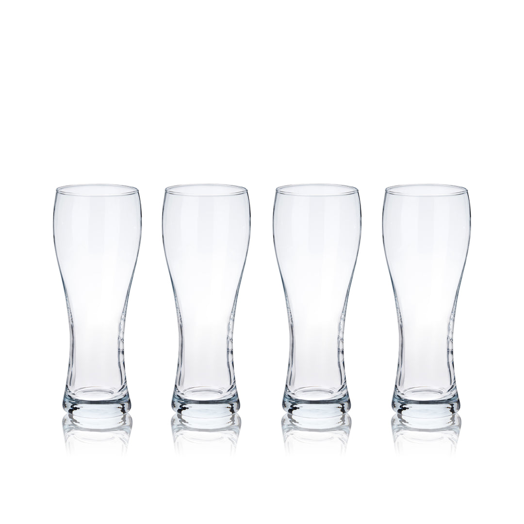 Wheat Beer Glasses, Set of 4