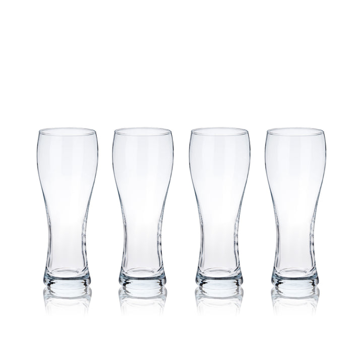 Wheat Beer Glasses, Set of 4