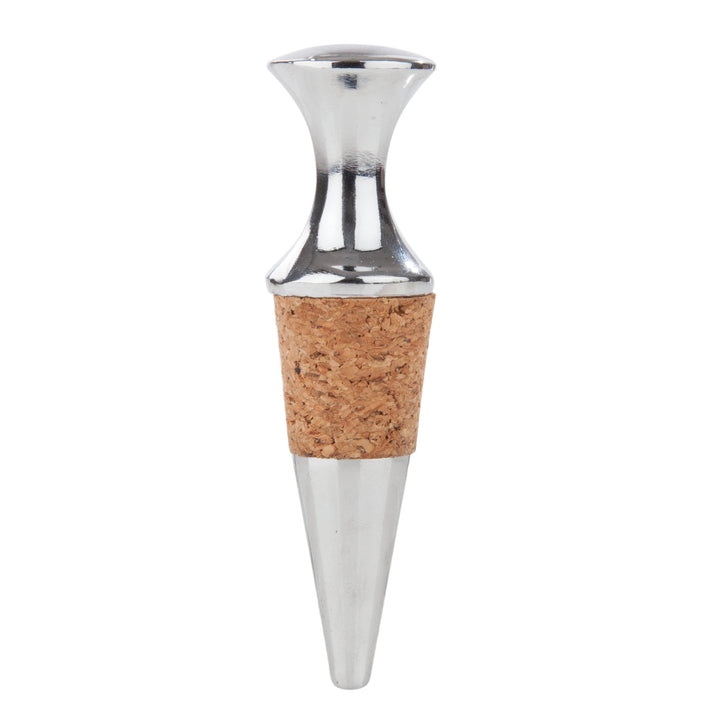 Monarch Chrome & Cork Bottle Stopper