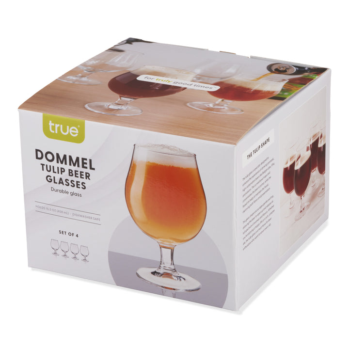 Beer Tulip Glasses, Set of 4