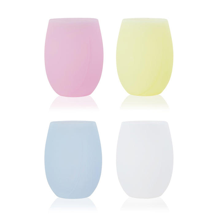 Flexi Aerating Silicone Wine Cups in Assorted Colors, Set of 4