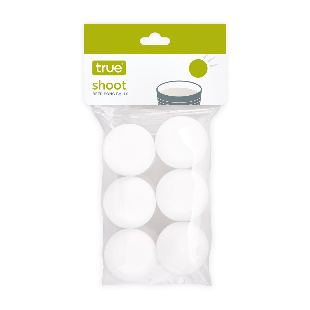 Party Beer Pong Balls in White, 6ct