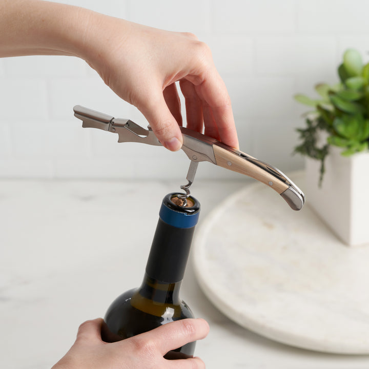 Timber Double-Hinged Corkscrew with Birch Wood Handle