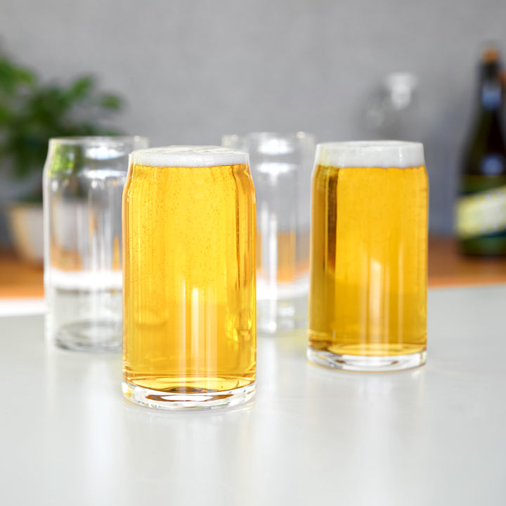 Beer Can Pint Glass, Set of 4