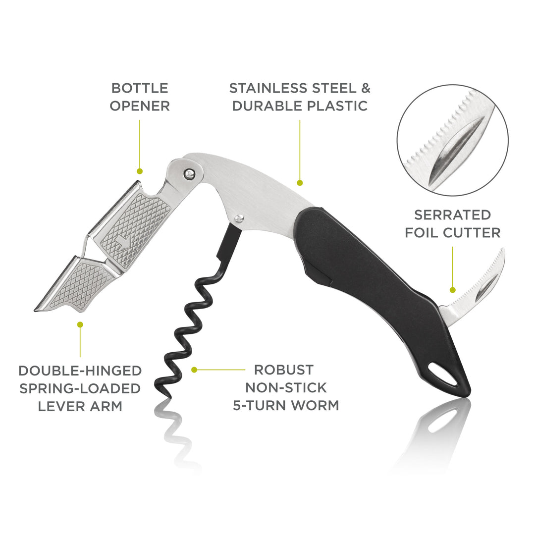 Sommelier Professional Corkscrew in Black