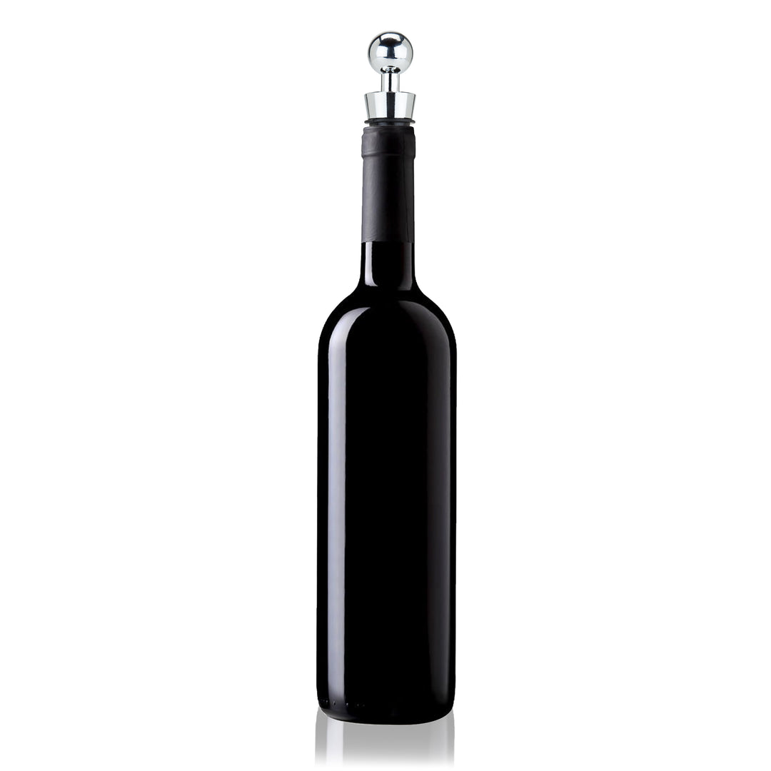 Sphere Zinc Alloy Bottle Stopper in Chrome