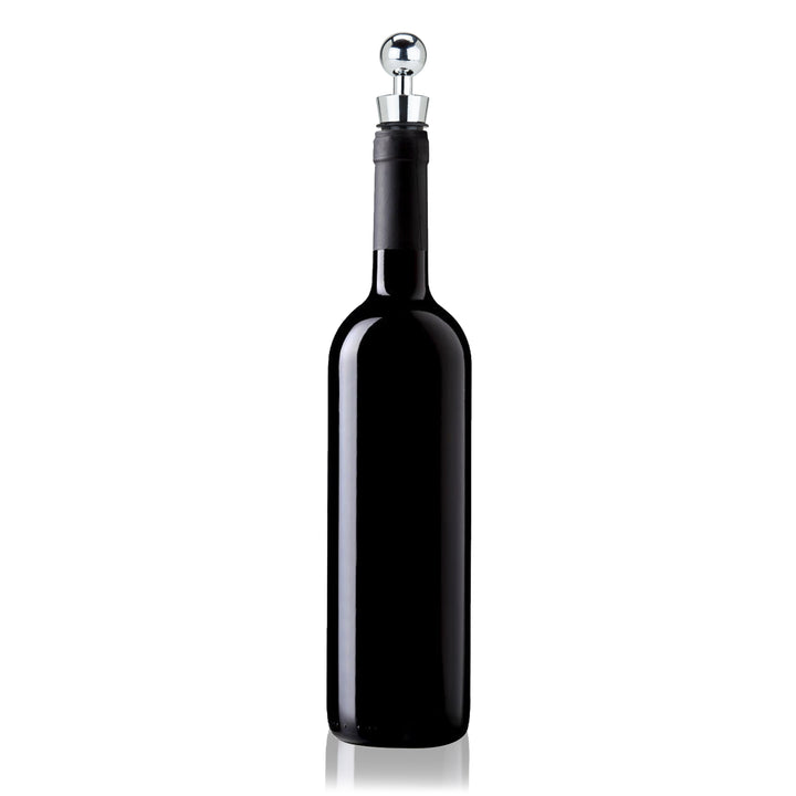 Sphere Zinc Alloy Bottle Stopper in Chrome