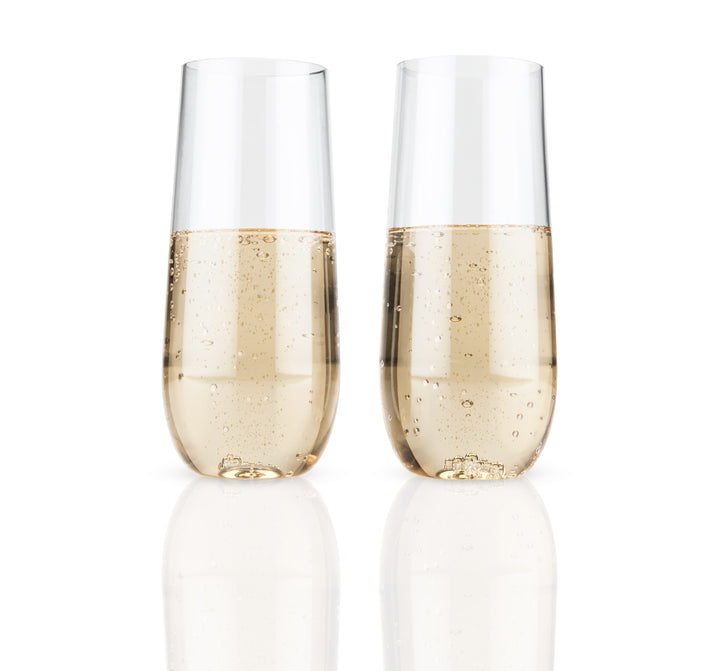 Flexi Stemless Champagne Flutes, Set of 2