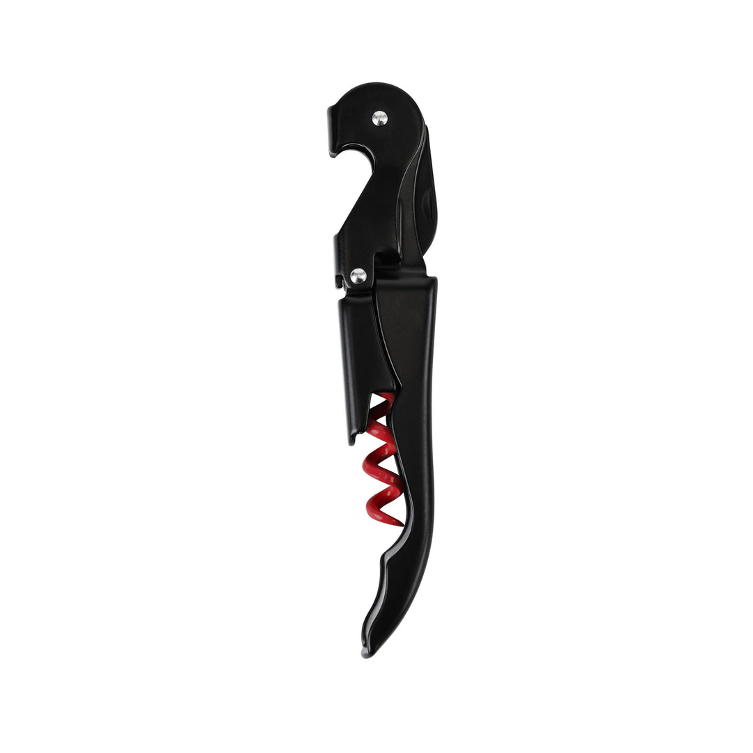 Truetap Waiter's Corkscrew in Matte Black & Red