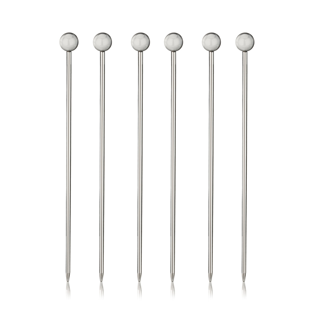 Rockwood Stainless Steel Cocktail Picks, Set of 6
