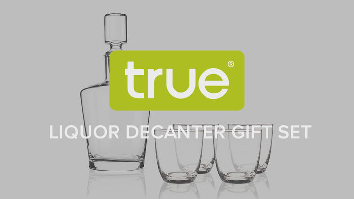 Liquor 36 oz Decanter Set with 11 oz Tumblers, Set of 5