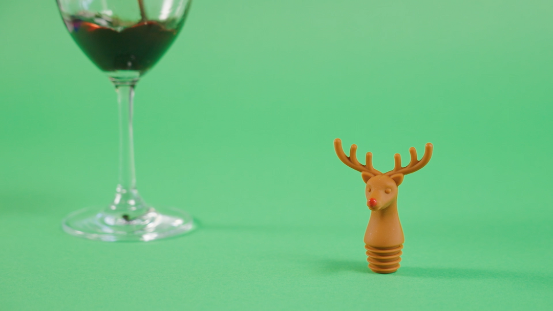 TrueZoo Reindeer Silicone Bottle Stopper