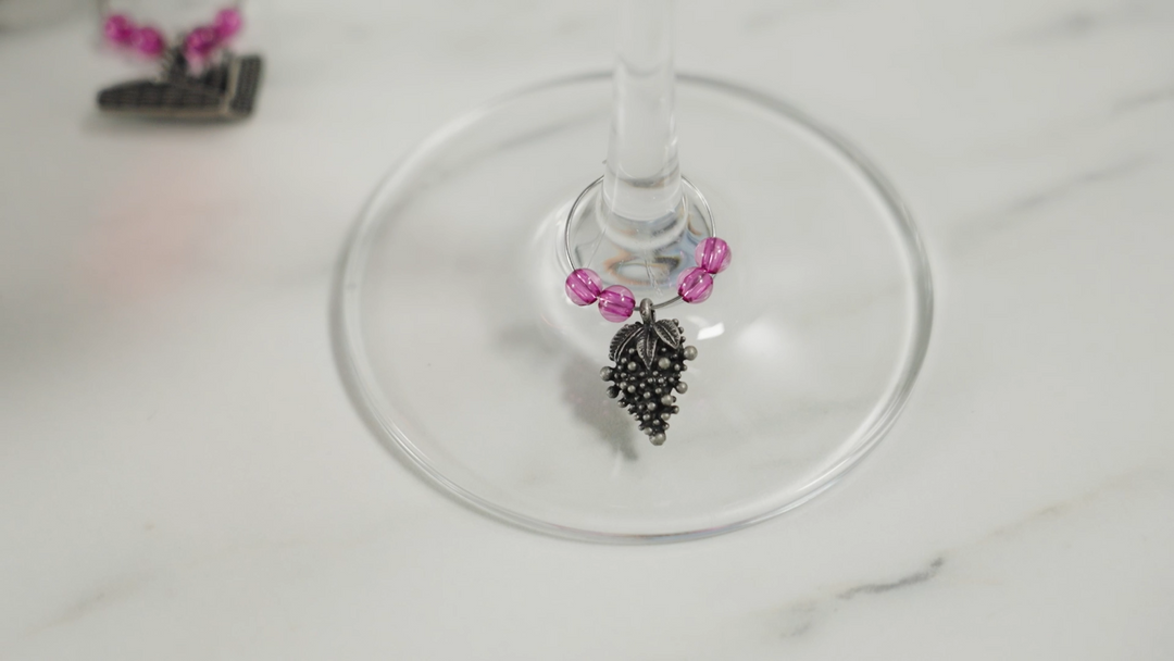 Winery Pewter Wine Charms, Set of 6
