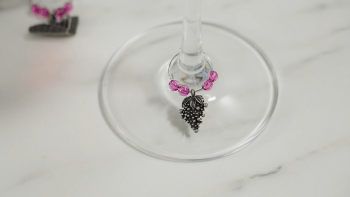 Winery Pewter Wine Charms, Set of 6