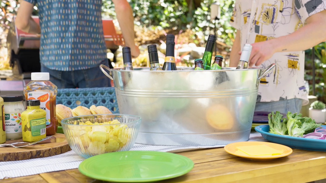 Galvanized Ice Bucket