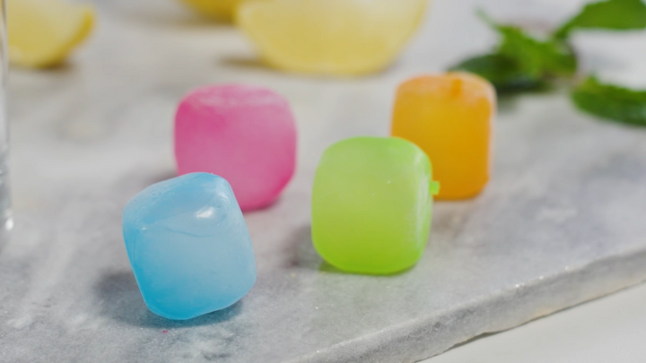 Chill Reusable Ice Cubes in Assorted Colors, Set of 16