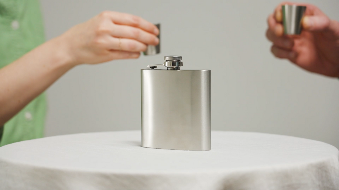 Fiasco Stainless Steel Flask & Shot Glass Set