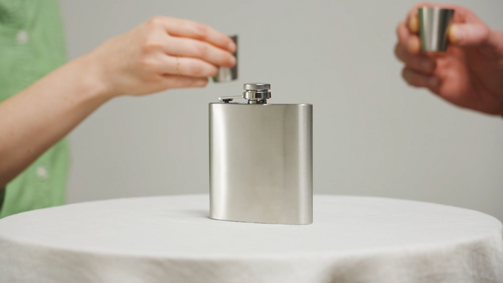 Fiasco Stainless Steel Flask & Shot Glass Set