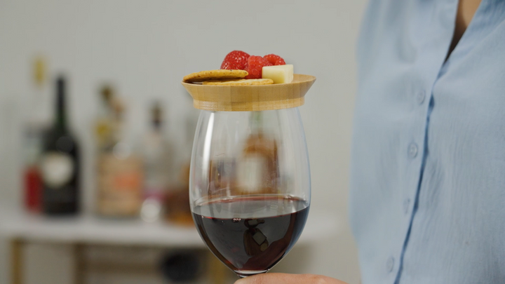 Topper Natural Bamboo Appetizer Glass Toppers