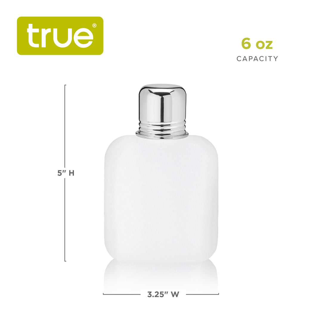 Rogue 6 oz Plastic Flask in White