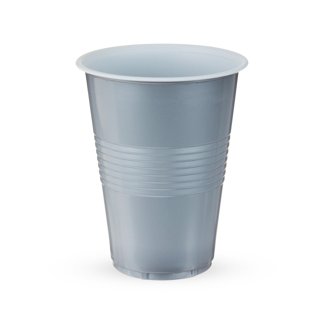 Party 16 oz Plastic Cups in Silver, Set of 24