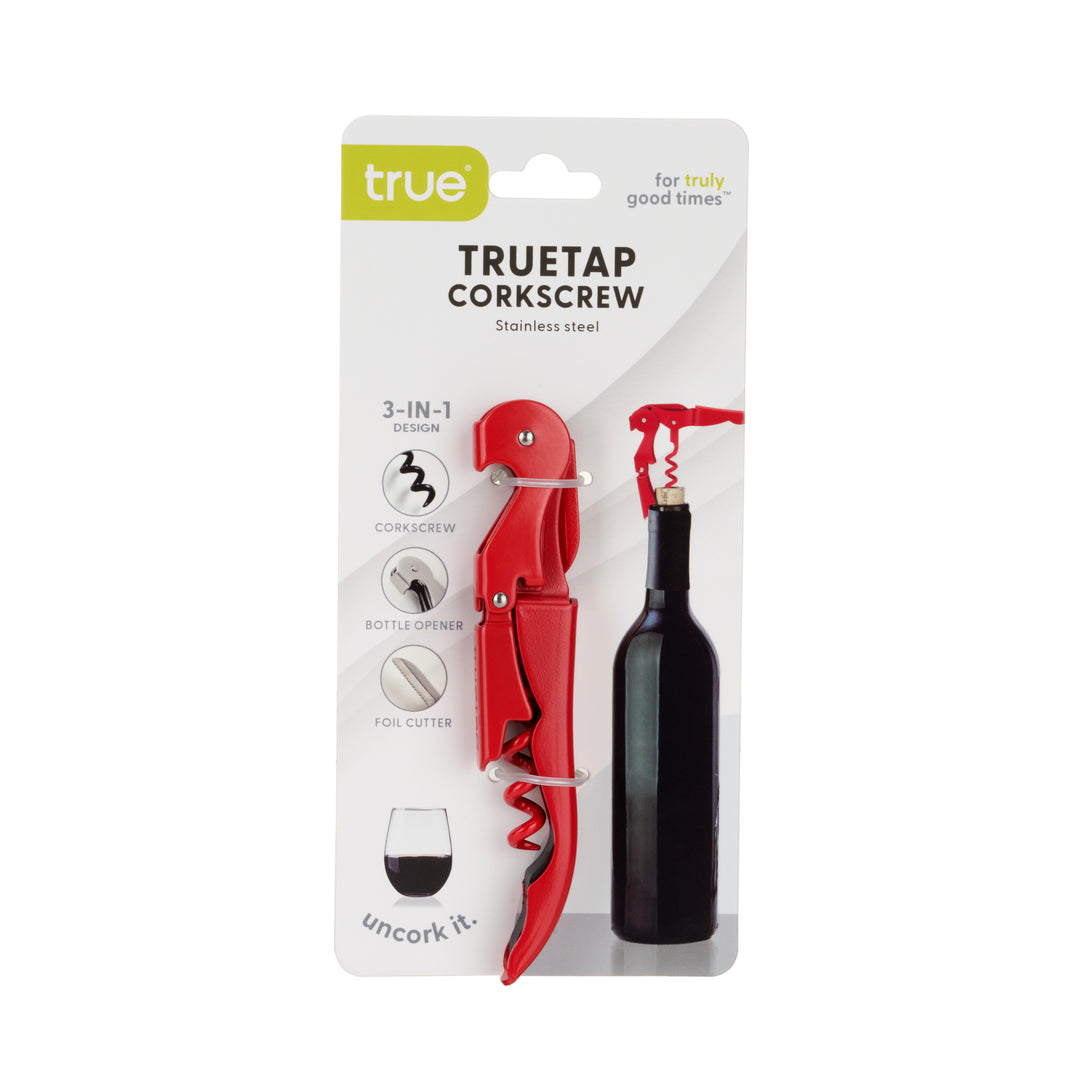 Truetap Waiter's Corkscrew in Full Red