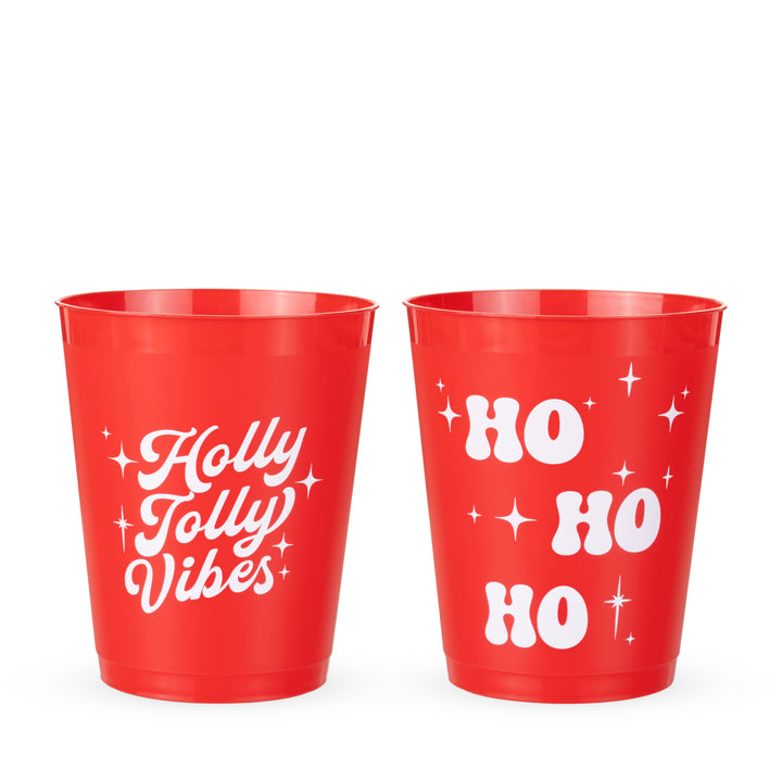 Holiday Vibes Red Cups, Set of 12
