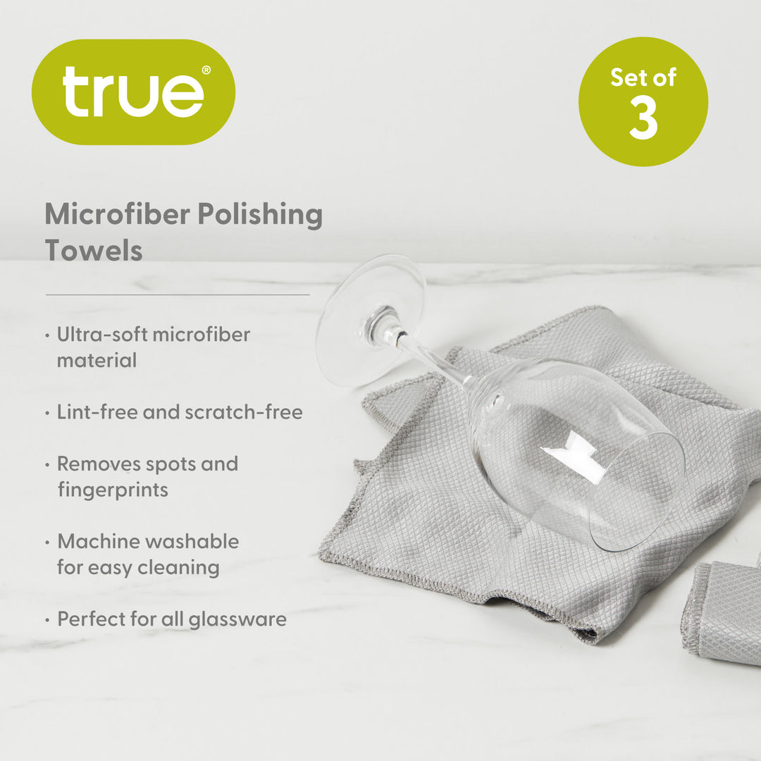 Microfiber Polishing Towels, Set of 3