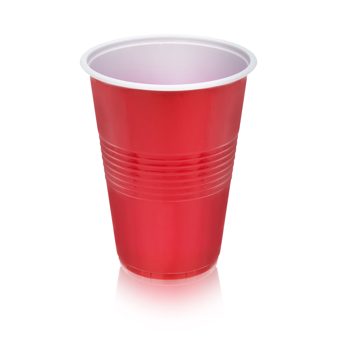 Party 16 oz Plastic Cups in Red, Set of 24