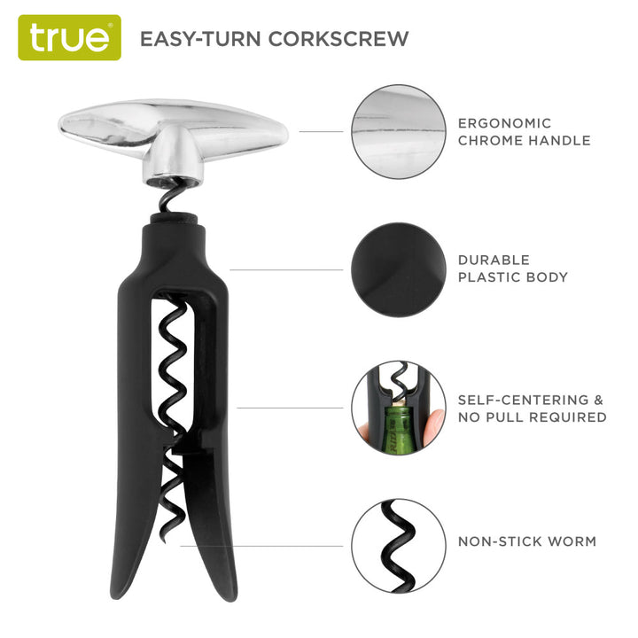 Twister Easy-Turn Corkscrew in Black