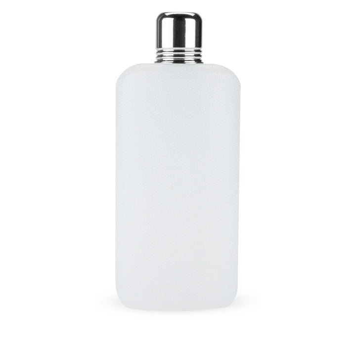 Rogue 16 oz Plastic Flask in White