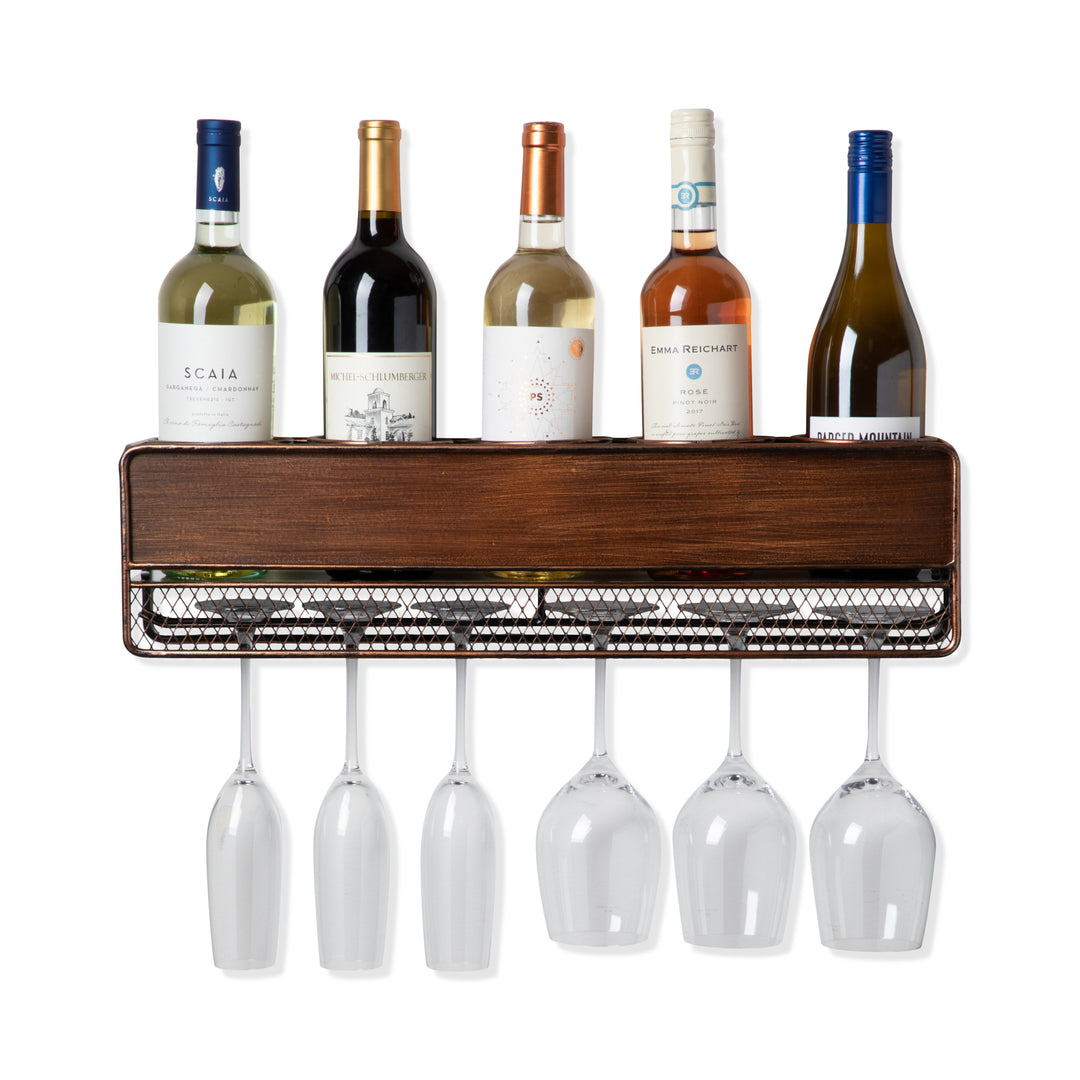 Rustic Wine Shelf