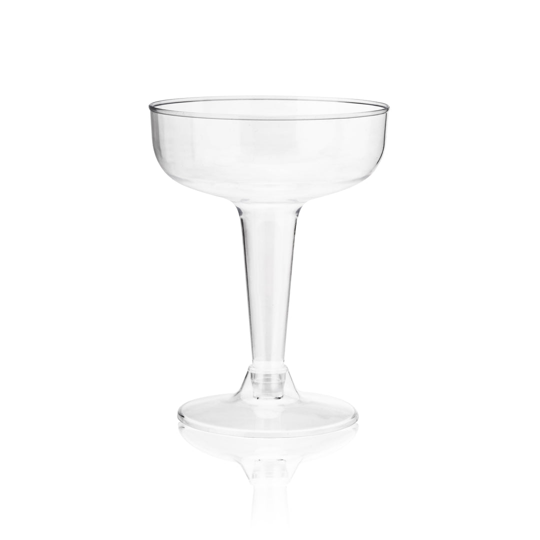 Party 5 oz Plastic Champagne Coupes in Clear, Set of 20