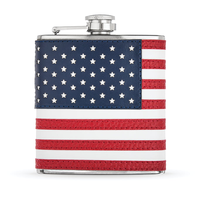 Trueflask 6 oz American Flag Flask with Funnel