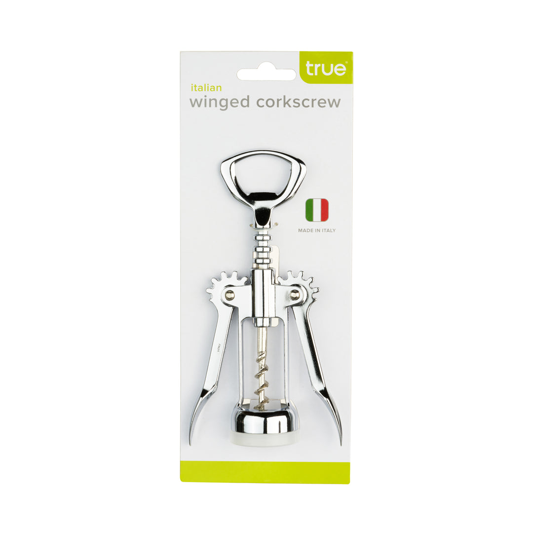 Italian Winged Corkscrew in Chrome