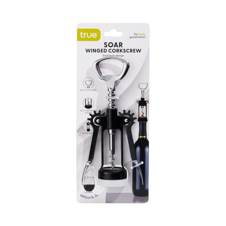 Soar Winged Corkscrew in Black
