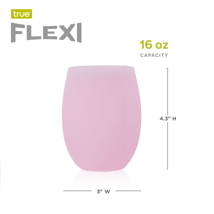 Flexi Aerating Silicone Wine Cups in Assorted Colors, Set of 4