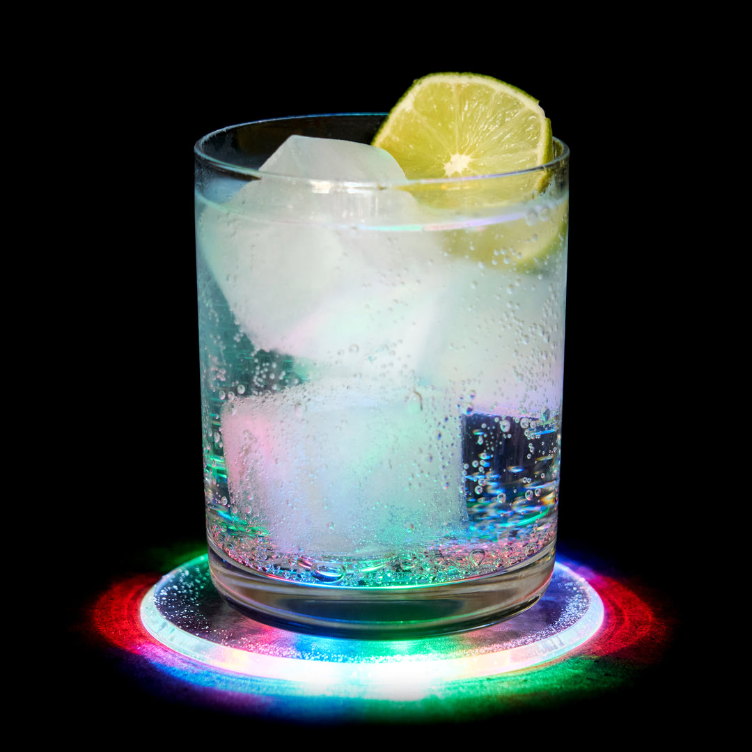 LED Multicolor Coasters, Set of 4