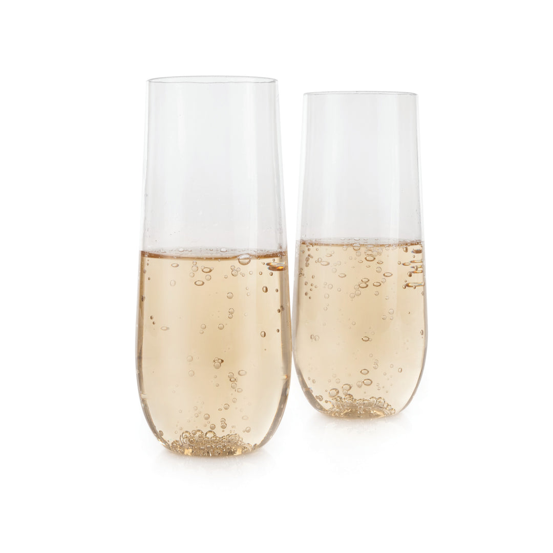 Flexi Stemless Champagne Flutes, Set of 2